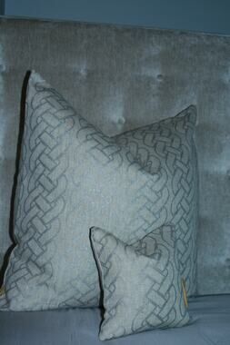 State of Grace "DIPLOMACY" Decorative Pillow Cover 18" X 18"